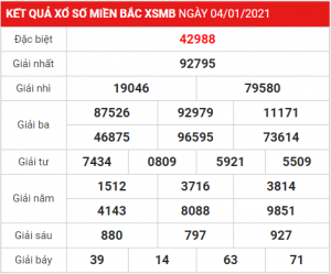 Dự đoán soi cầu miền bắc 05-01-2021