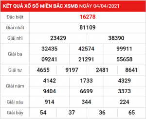 Dự đoán soi cầu miền bắc 05-04-2021